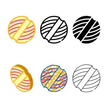 Playing ball for cat color icon vector styles Stock Illustration