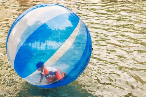 Playing with the ball. Foto stock