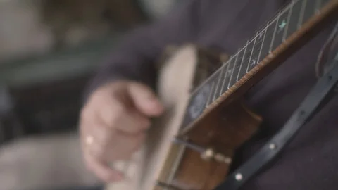 Playing Banjo Stock Footage 113416087