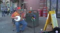 Playing a banjo in San Francisco 4k or 4k+ Resolution