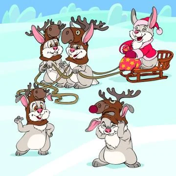 Playing bannies Stock Illustration