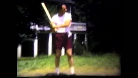 Playing Baseball in Field 1951 Stock Footage 195058568