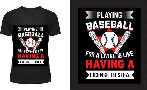 Playing Baseball for a Living Stock Illustration