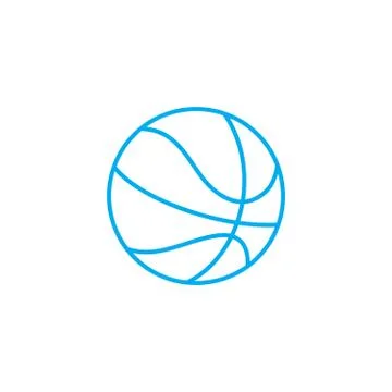 Playing basketball linear icon concept. Playing basketball line vector sign Stock Illustration
