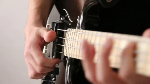 Playing the bass Stock Footage 78832637