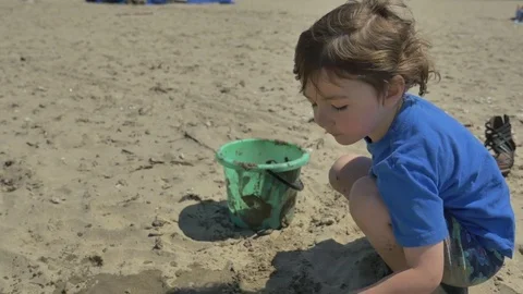 Playing on the beach Stock Footage 83628980