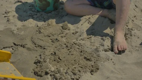Playing on the beach Stock Footage 83629024