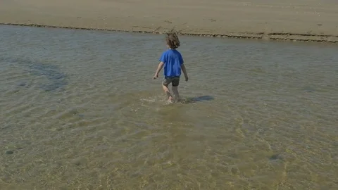 Playing on the beach Stock Footage 83629106