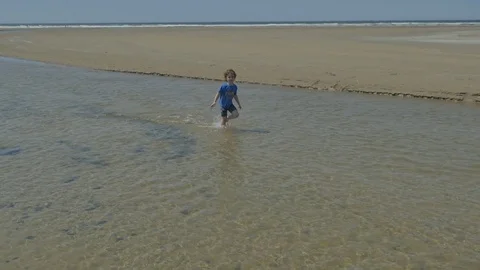 Playing on the beach 動画素材 83629136