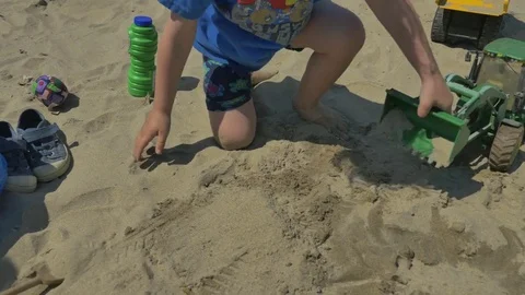 Playing on the beach Stock Footage 83629151