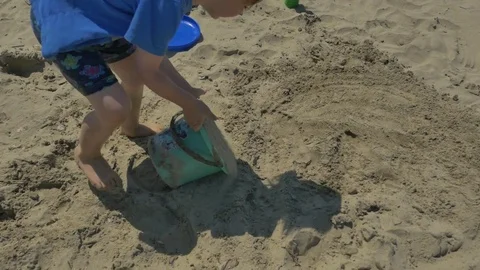 Playing on the beach Stock Footage 83629246