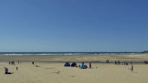 Playing on the beach 動画素材 83629424