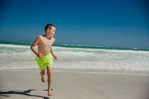 Playing on the Beach Fotos Stock