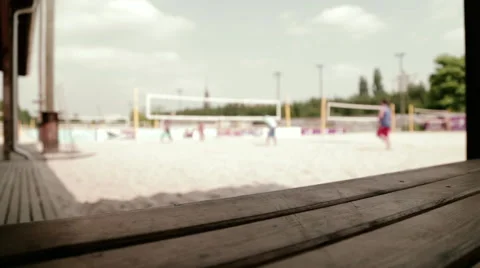 Playing Beach Volleyball Stock Footage 47913264