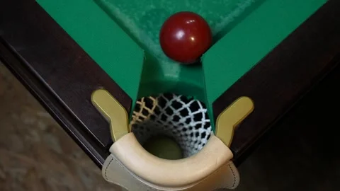 Playing billiard game. White pool balls close-up on green billiards table for Video stock 264956335