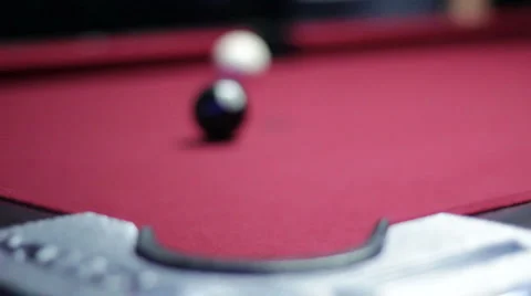 Playing Billiards Stock Footage 1644268