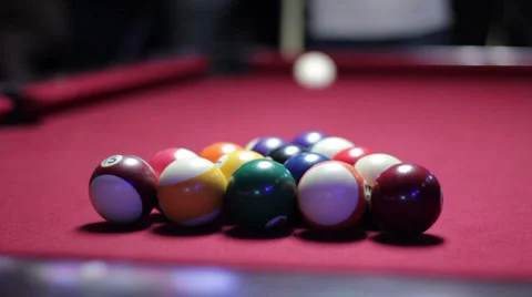 Playing Billiards at Pool Hall Vidéo 1644286