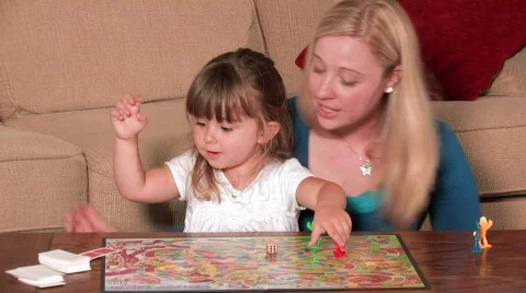 Playing a Board Game Video stock 717948