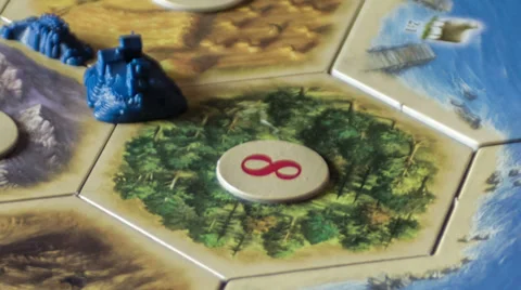 Playing board game motion time lapse macro Video stock 39619424