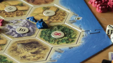 Playing board game motion time lapse HD Stock Footage 39619452