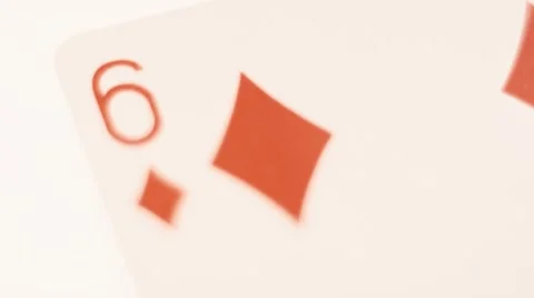 Playing Card - 6 Of Diamonds Stock Footage 60342146