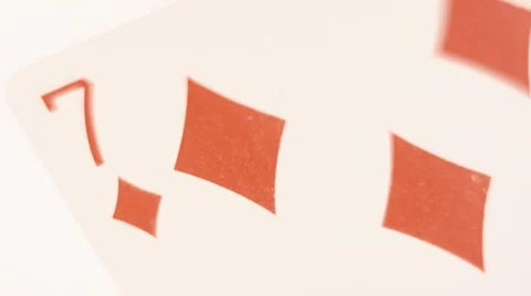 Playing Card - 7 Of Diamonds Stock Footage 60347447