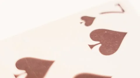 Playing Card - 7 Of Spades Stock Footage 60361220