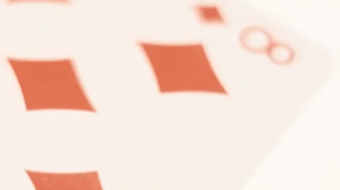 Playing Card - 8 Of Diamonds Stock Footage 60347441