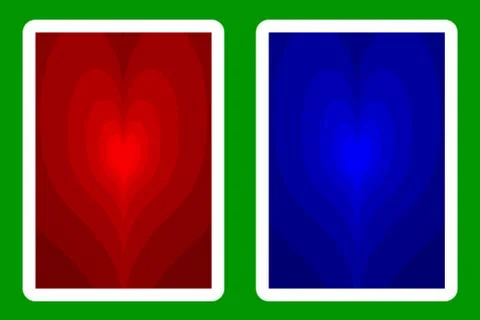 Playing Card Back Designs 스톡 일러스트