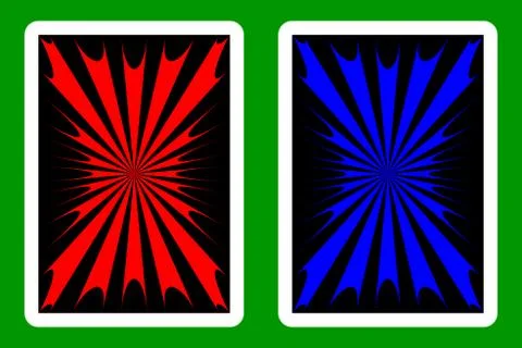 Playing Card Back Designs Stockillustratie