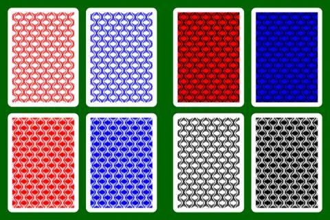 Playing Card Back Stock Illustration