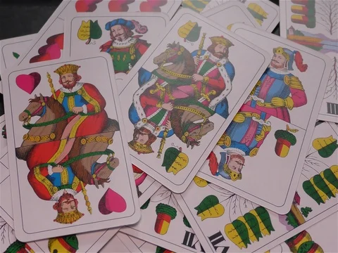 Playing Card Collection Stock Footage 74161808