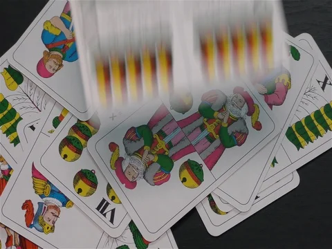 Playing Card Collection Stock Footage 74161916