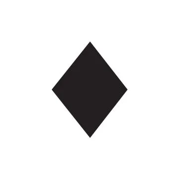 Playing Card Diamond Icon In Flat Style Vector For Apps, UI, Websites. Illustrazione stock