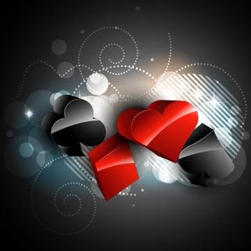 Playing card element Illustrazione stock