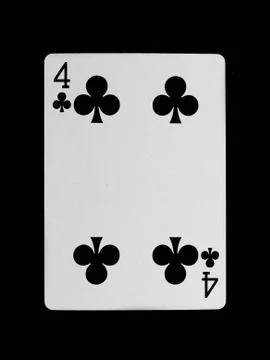 Playing card (four) Stock Photos