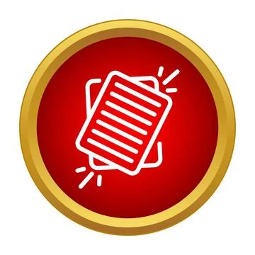 Playing card game shuffle icon in red circle Stock Illustration