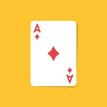 Playing card icon in flat style. Poker game vector illustration on isolated.. Stock Illustration