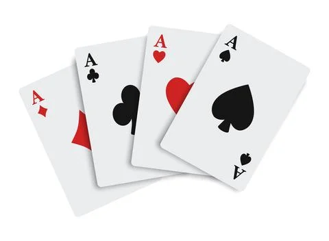 Playing card icon set collection in flat style. Poker game vector illustrat.. Stock Illustration