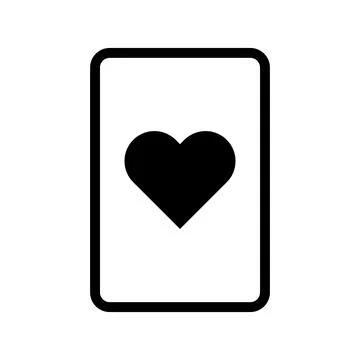 Playing card icon vector Stockillustratie