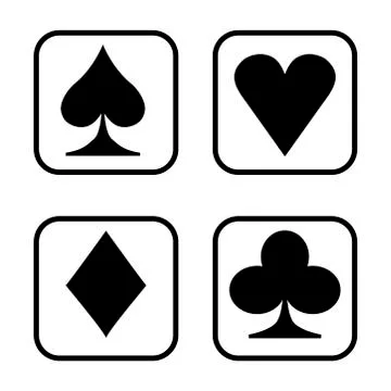 Playing card  isolated on white background. Stock Illustration
