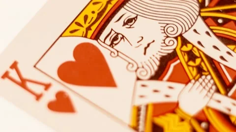 Playing Card - King Of Hearts Stock Footage 60361970