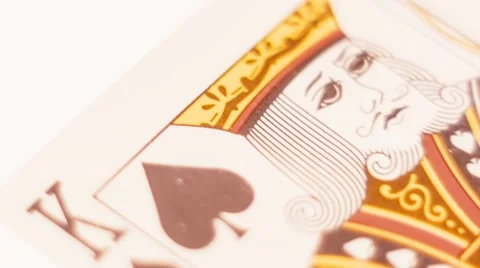 Playing Card - King Of Spades Stock Footage 60361235