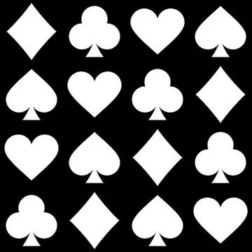 Playing card seamless pattern Stock Illustration