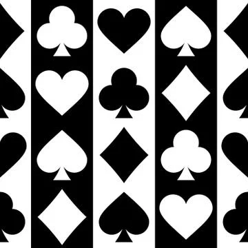 Playing card seamless pattern Stock Illustration