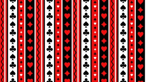 Playing card suit symbol Background pattern Stock Footage 114561636