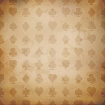 Playing card suits background Stock Illustration