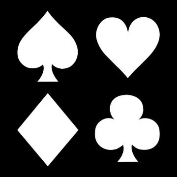 Playing Card Suits Stock-Illustration