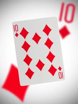 Playing card, ten Stock Illustration