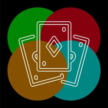 Playing card vector icon Stock Illustration